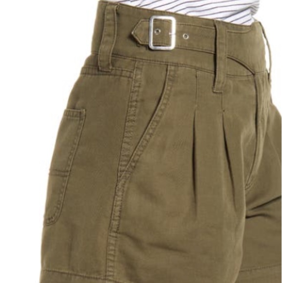 Current/Elliott the Baro Pleated Belted Shorts NWT - Picture 4 of 6